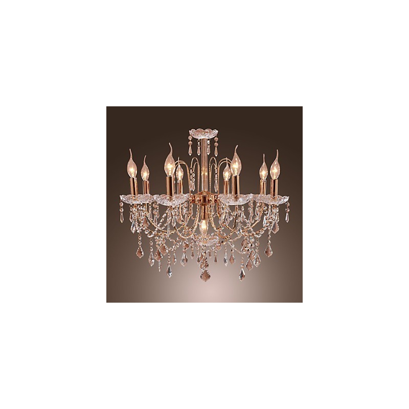Elegant Crystal Chandelier with 9 Lights