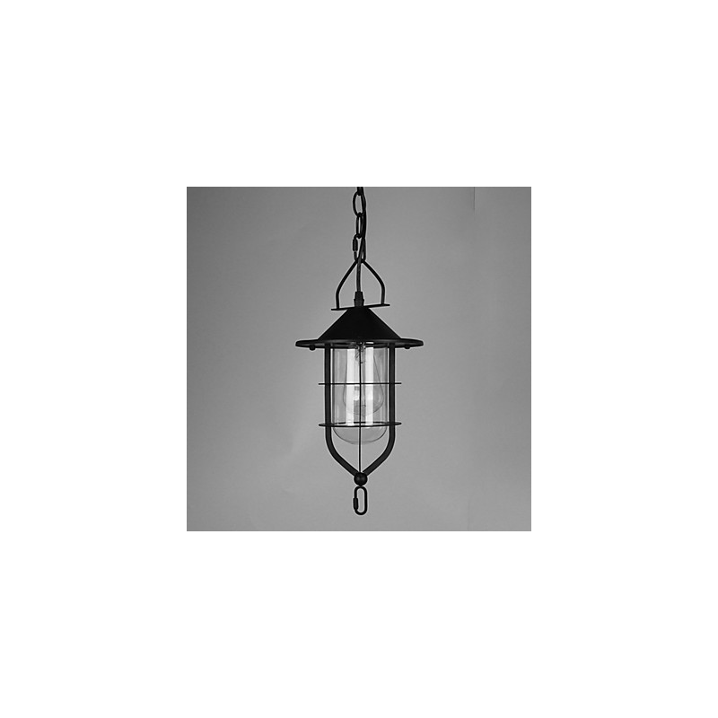 Vintage Country Painting Metal Pendant Light Garage