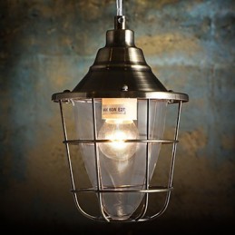 Retro Mini Style Electroplated Metal Pendant Light