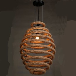 American Country Hemp Honeycomb Chandelier