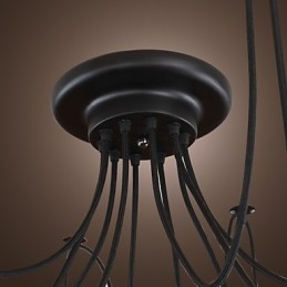 Chandelier Vintage Design Bulbs Included Living 10 Lights Pendant Light