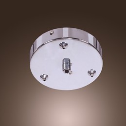 Artistic 6 Light Crystal Pendant Light with Glass Shade