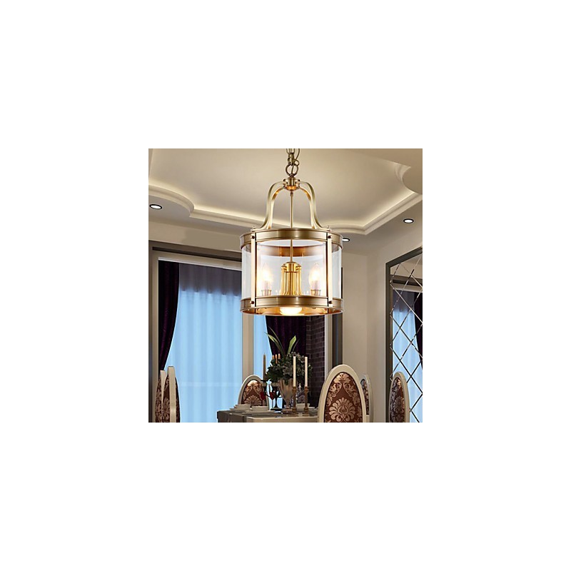 Pendant Lights Crystal Mini Style Traditional Classic Metal