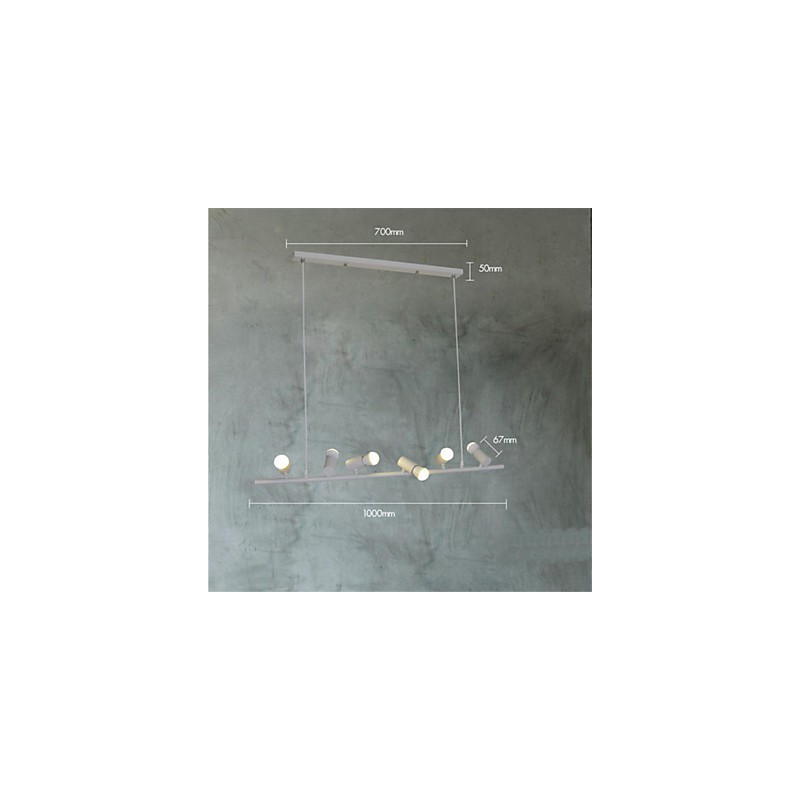 Vintage Retro Mini Style Painting Metal Pendant Light