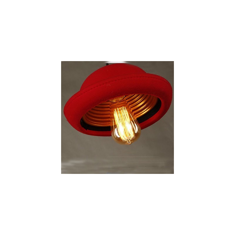 Hat Pendant Cafe Design Black Chandelier