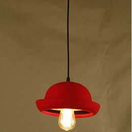 Hat Pendant Cafe Design Black Chandelier