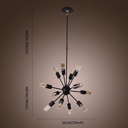 Avant Garde Iron Chandelier with 12 Lights