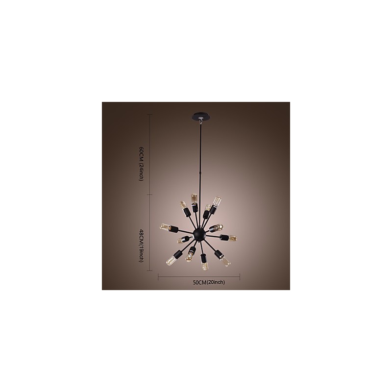 Avant Garde Iron Chandelier with 12 Lights
