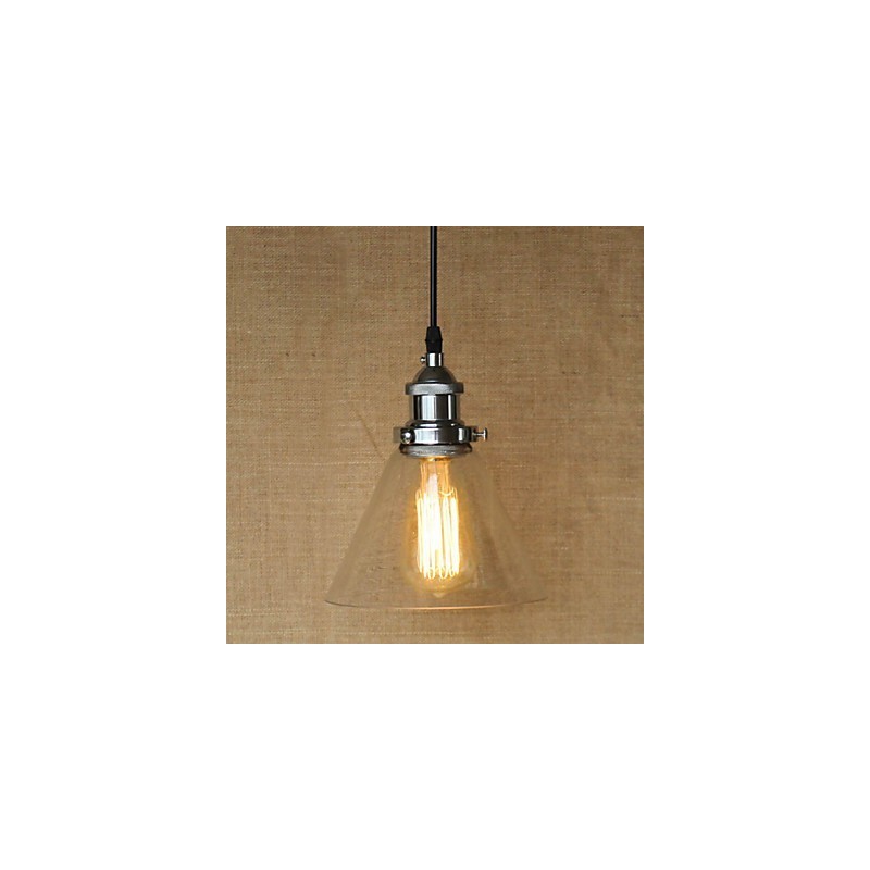 Traditional Classic Vintage Retro Country Globe Pendant Light