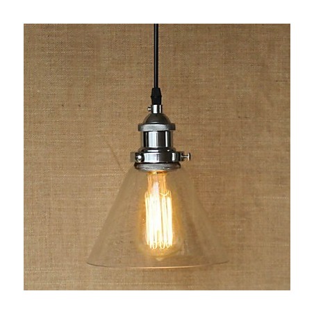 Traditional Classic Vintage Retro Country Globe Pendant Light