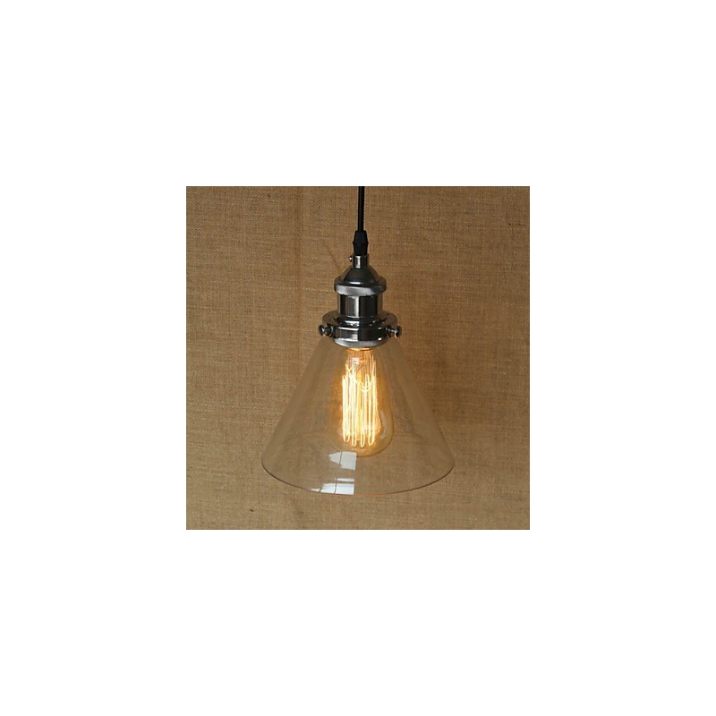 Traditional Classic Vintage Retro Country Globe Pendant Light