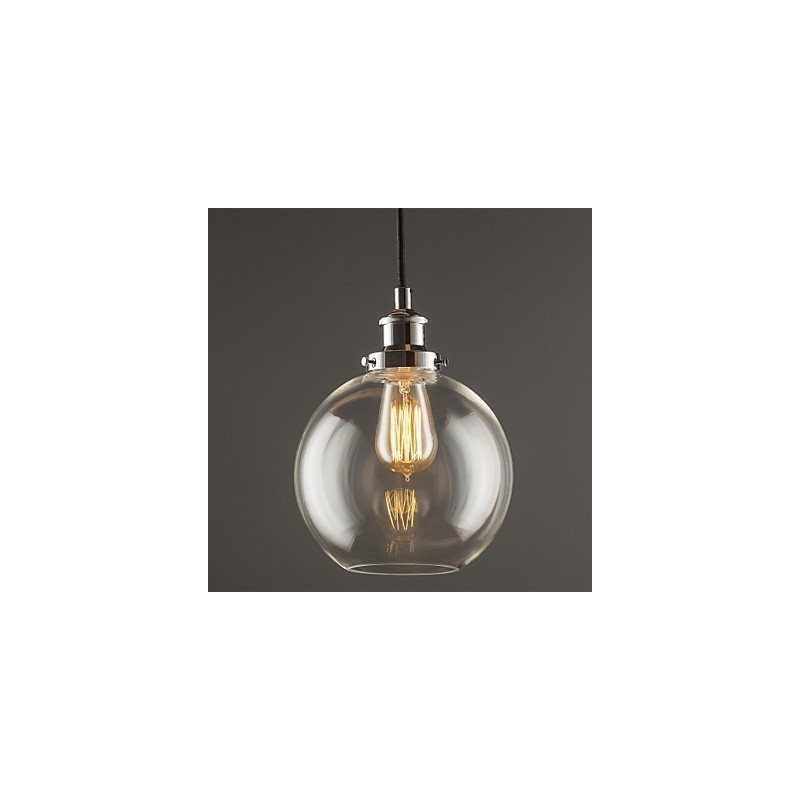 Traditional Classic Vintage Retro Country Globe Pendant Light