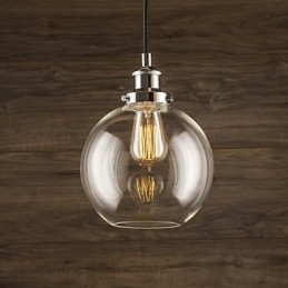 Traditional Classic Vintage Retro Country Globe Pendant Light