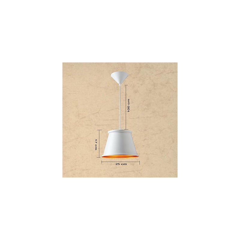 Classic Rustic Lodge Vintage Mini Style Painting Metal Pendant Light