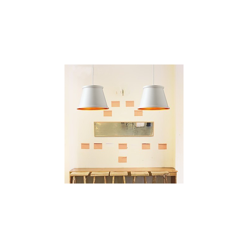 Classic Rustic Lodge Vintage Mini Style Painting Metal Pendant Light