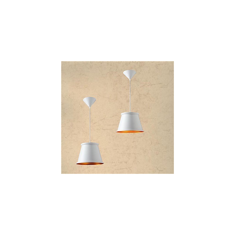 Classic Rustic Lodge Vintage Mini Style Painting Metal Pendant Light