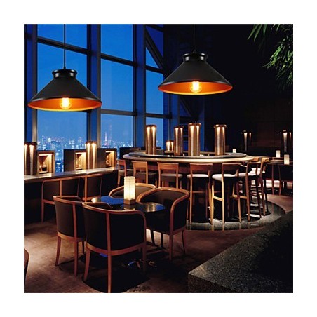 Traditional Vintage Retro Mini Style Painting Metal Pendant Light