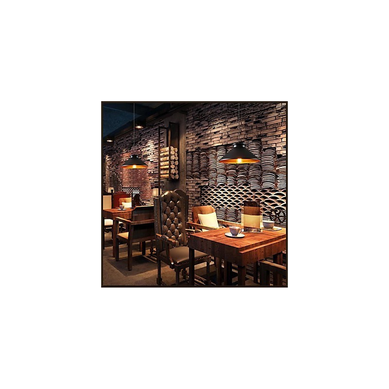 Traditional Vintage Retro Mini Style Painting Metal Pendant Light