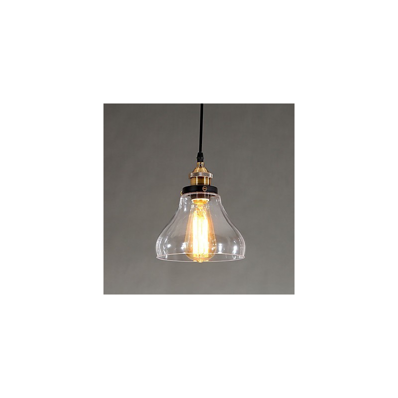Traditional Classic Vintage Retro Country Globe Pendant Light