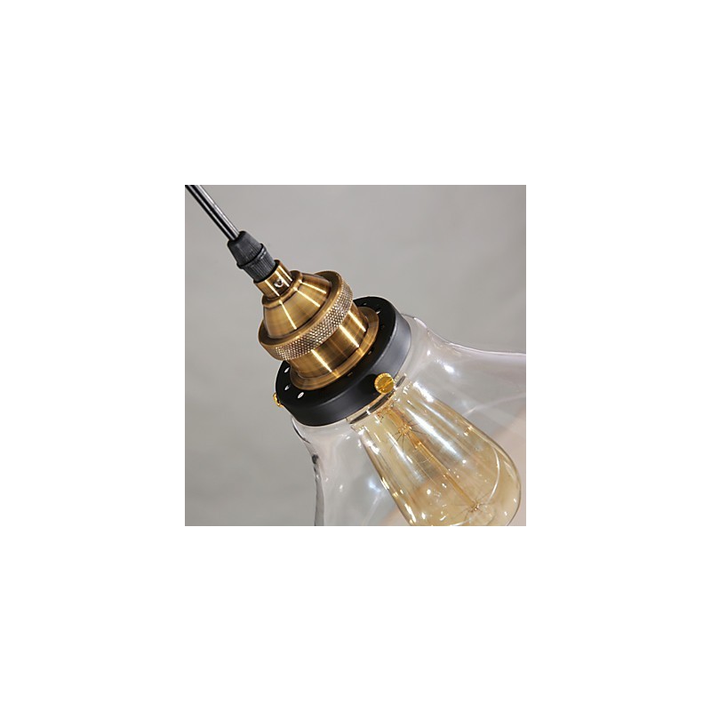 Traditional Classic Vintage Retro Country Globe Pendant Light