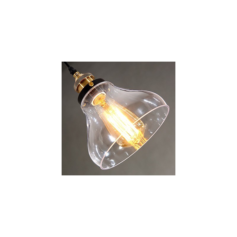 Traditional Classic Vintage Retro Country Globe Pendant Light