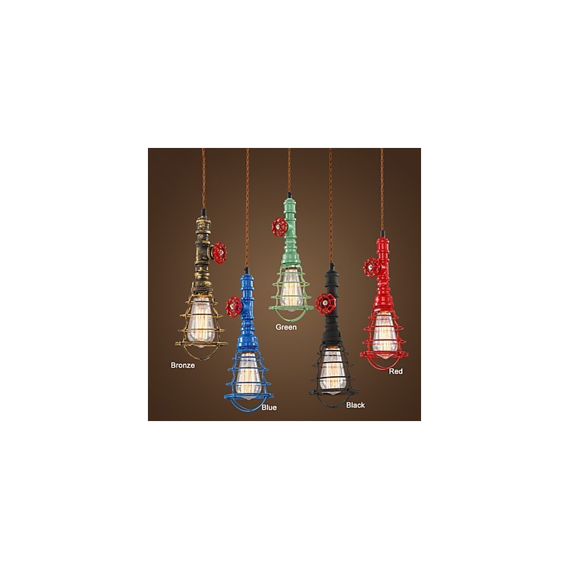 E26 Vintage Pendant Light Waterpipe Design Lights
