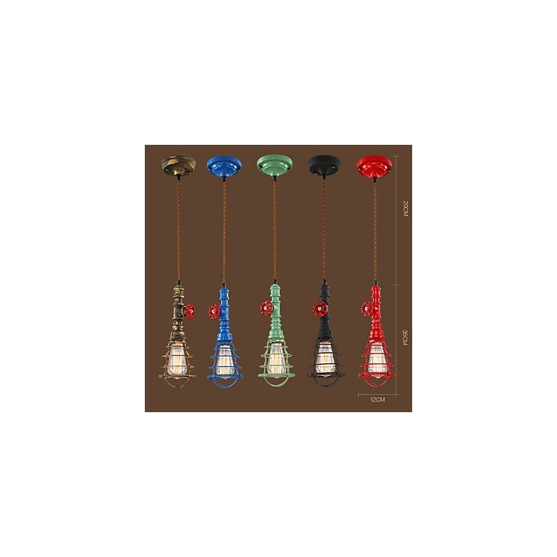 E26 Vintage Pendant Light Waterpipe Design Lights