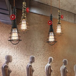 E26 Vintage Pendant Light Waterpipe Design Lights