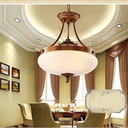 European Marble lamp Copper Chandelier Lights