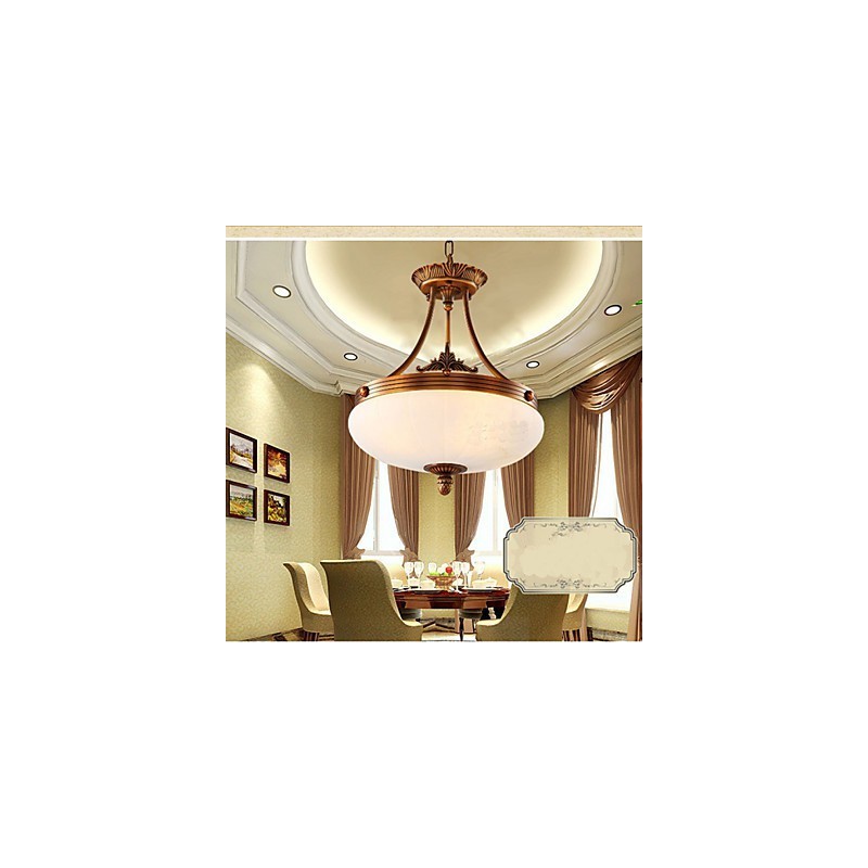 European Marble lamp Copper Chandelier Lights