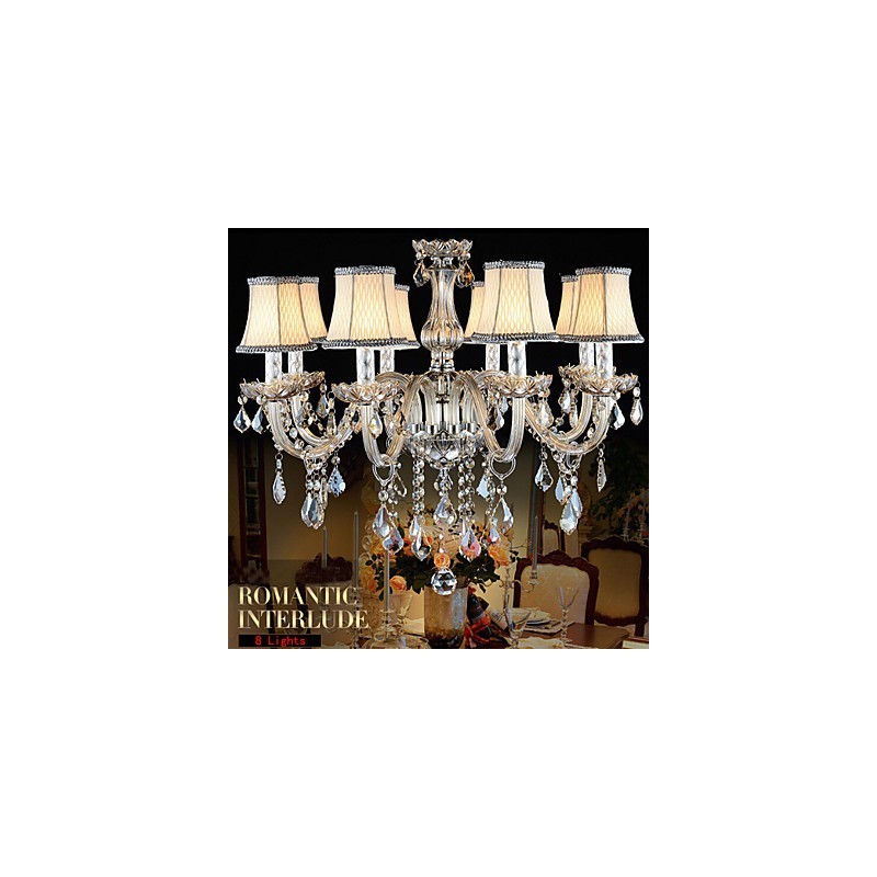 Large Crystal Chandelier 8 Arms Luxury Crystal Light Fashion Chandelier Crystal Light