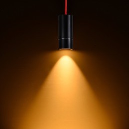 1 Light Mini Pendant light Black Anodized with Aluminium