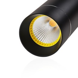 1 Light Mini Pendant light Black Anodized with Aluminium