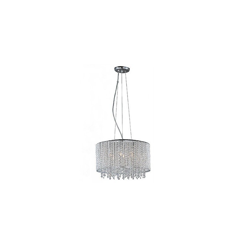 Crystal Pendant Light with 7 Lights in Cylinder Shape