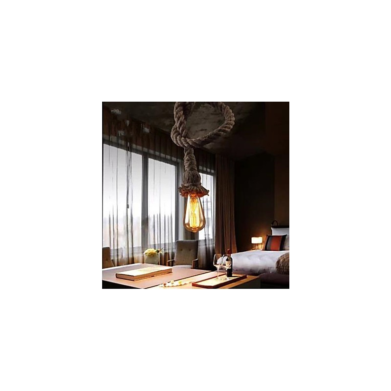 Creative Hemp Rope Chandelier