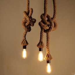 Creative Hemp Rope Chandelier