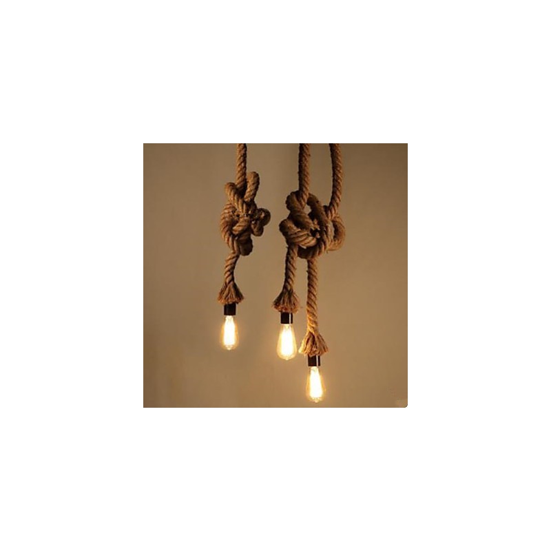 Creative Hemp Rope Chandelier