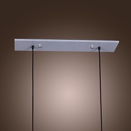 Modern Glass Pendant Light with 2 Lights in Transparent Bottle Design