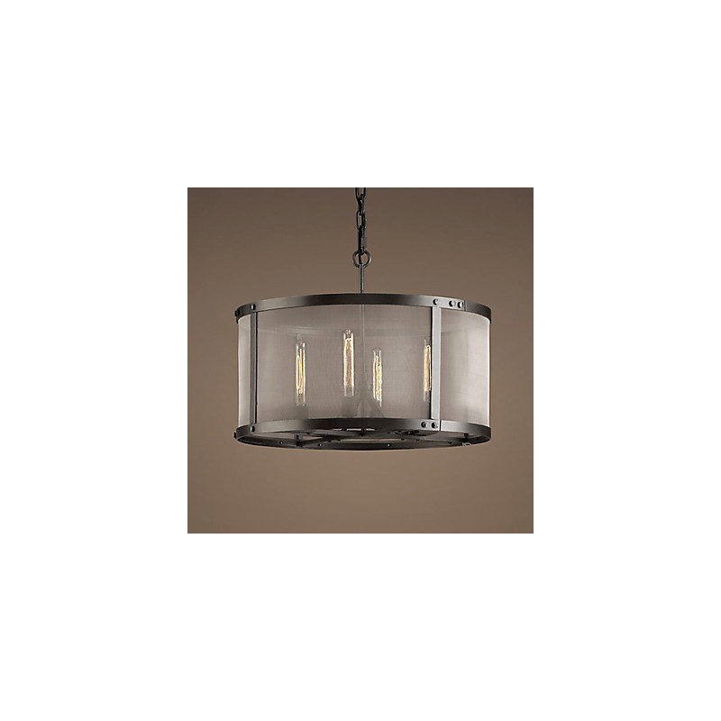4 light Pendent Light with Transparent Shade