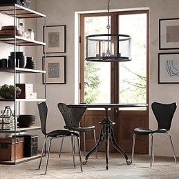 4 light Pendent Light with Transparent Shade