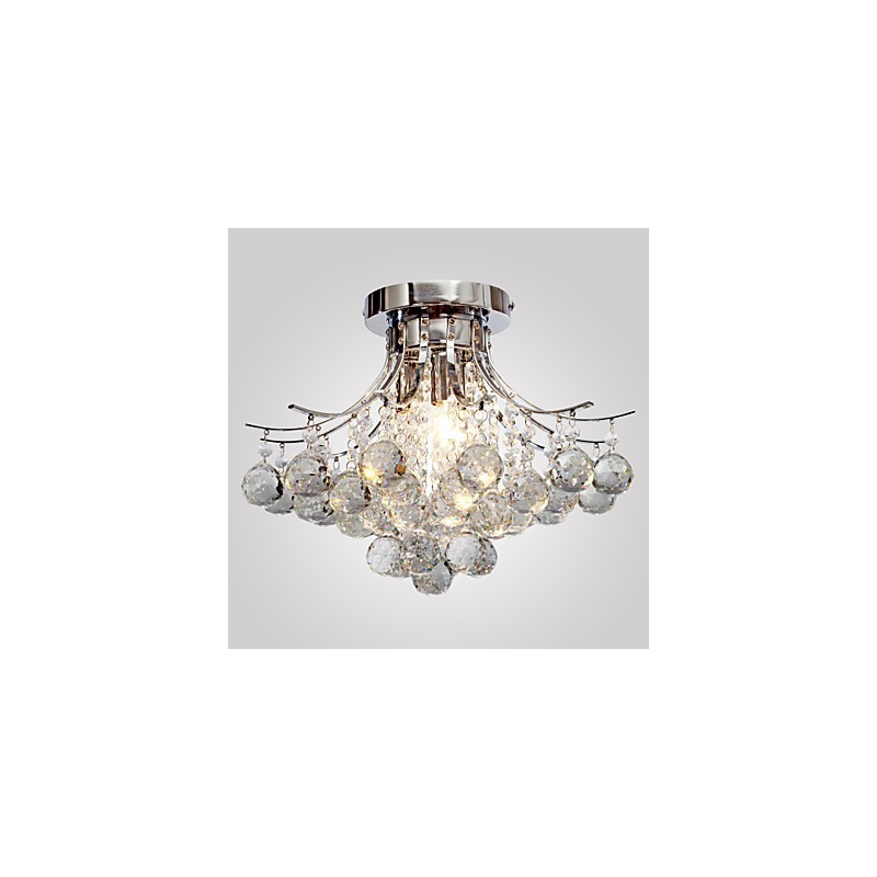 Chandelier Modern Crystal 3 Lights