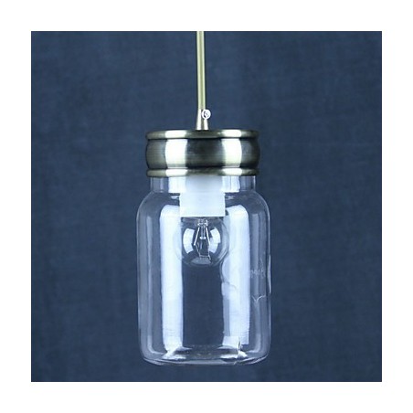 Country Electroplated Glass Pendant Light Garage