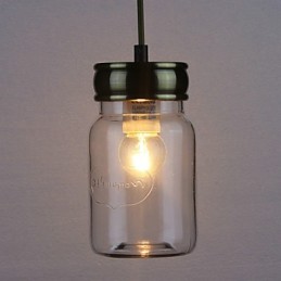 Country Electroplated Glass Pendant Light Garage