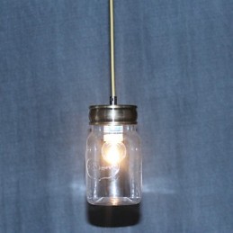 Country Electroplated Glass Pendant Light Garage