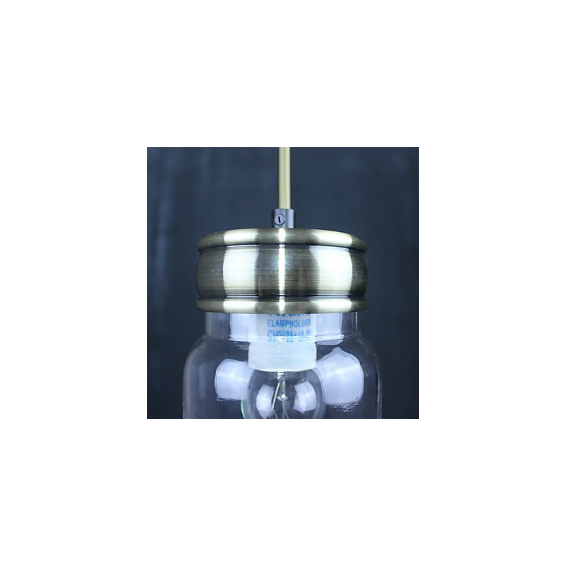 Country Electroplated Glass Pendant Light Garage