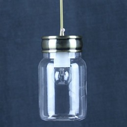 Country Electroplated Glass Pendant Light Garage