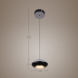 9W Modern Flying saucer Design High Quality Pendant Light Cafe