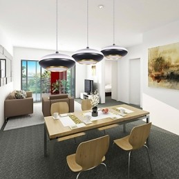 9W Modern Flying saucer Design High Quality Pendant Light Cafe