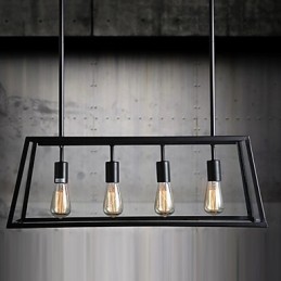 Rustic Lodge Mini Style Electroplated Metal Chandelier