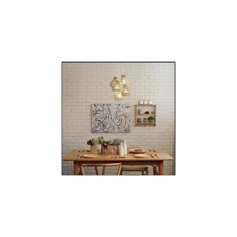 Cage Rope Creative RETRO Art 5 Head Chandelier